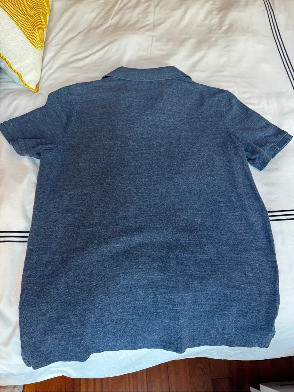 Polo Ralph Lauren Men’s Heathered Navy Blue Polo Shirt with Red Pony